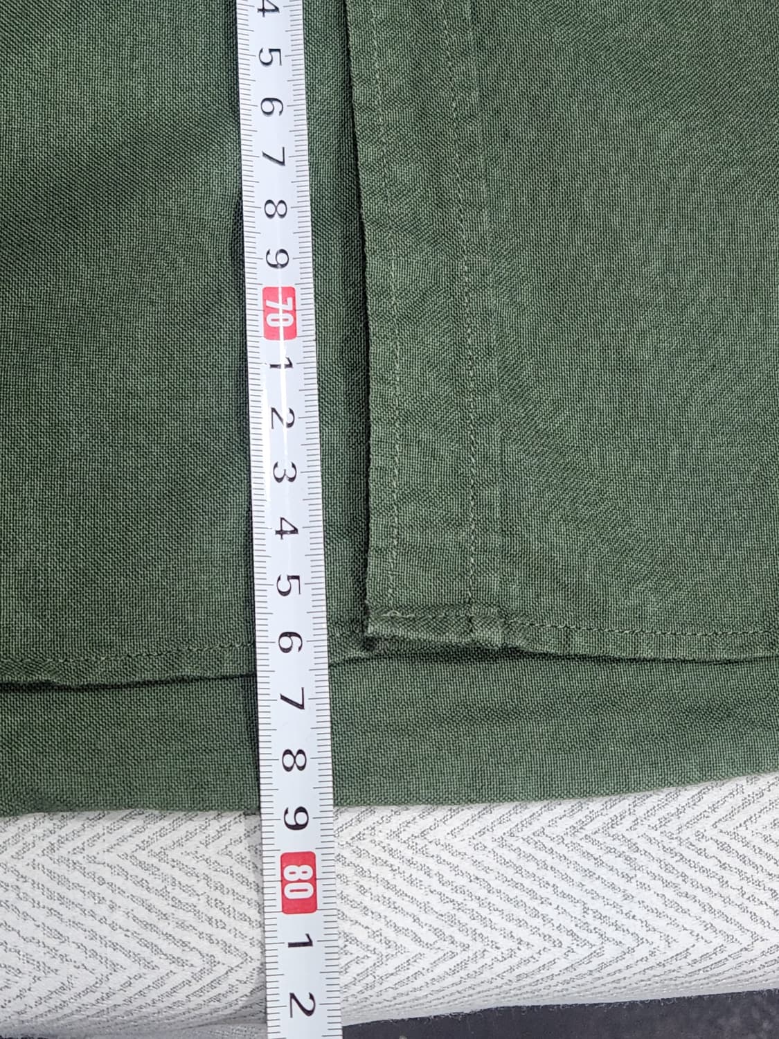 [L] 자라 릴렉스핏 차이나 카라 셔츠 진녹색 남성 L 상품이미지8