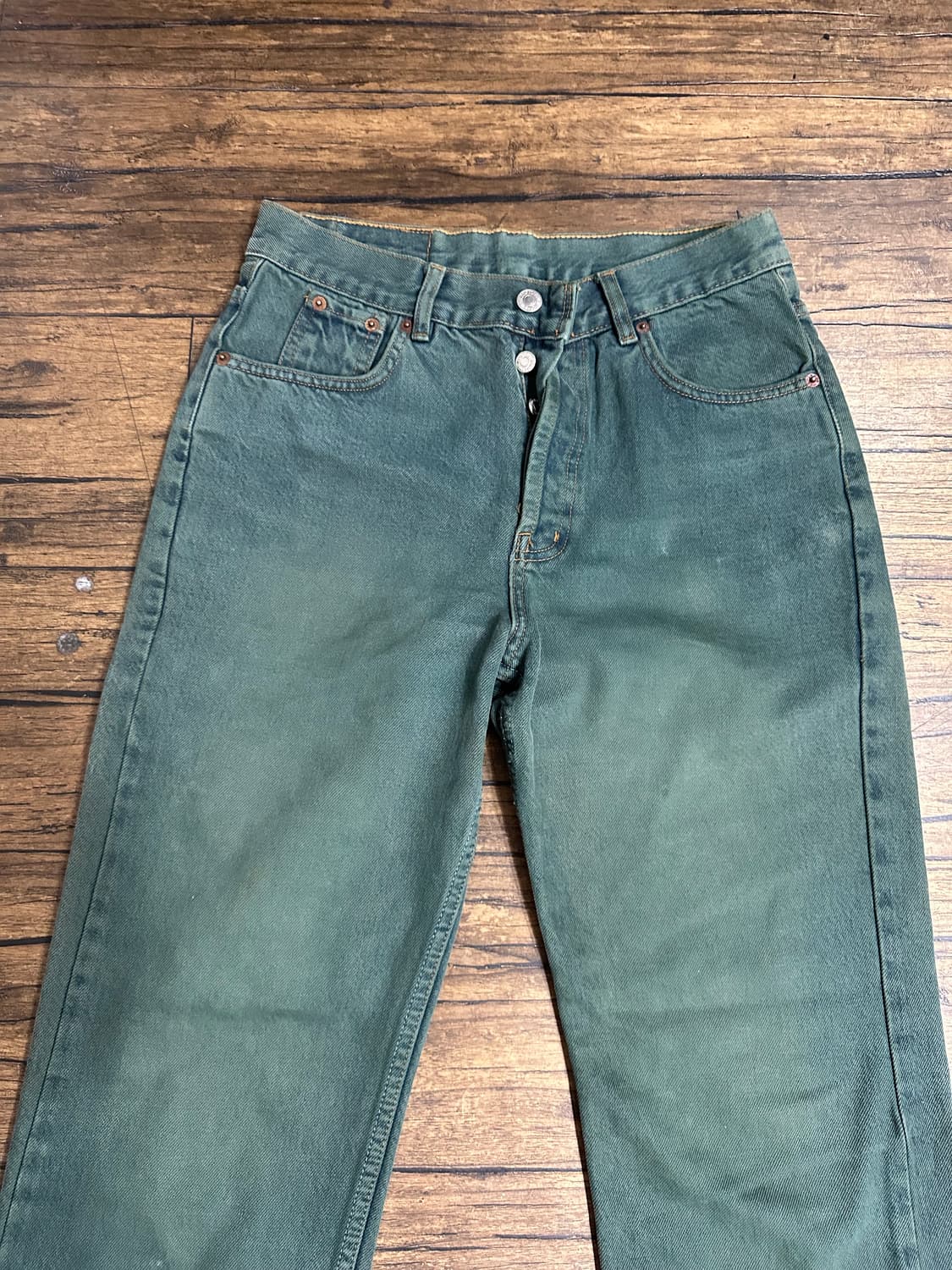 90s USA Levis 리바이스 501 컬러데님 실측27-28 상품이미지5