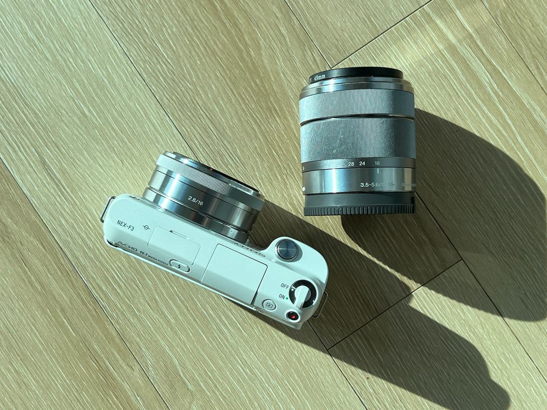 NEX-F3, 16mm, 18-55 OSS 박스셋 판매 (화이트) 상품이미지2