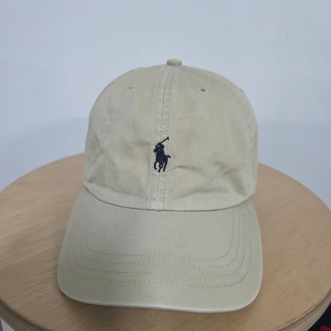 폴로 랄프로렌 베이지 볼캡 모자 가죽 스트랩 상품이미지1