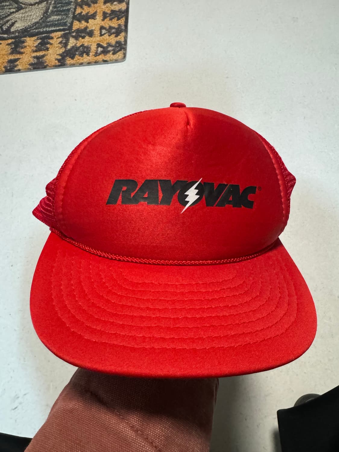 Rayovac 빈티지 매쉬 트러커캡 레드 모자 볼캡 스냅백 상품이미지1