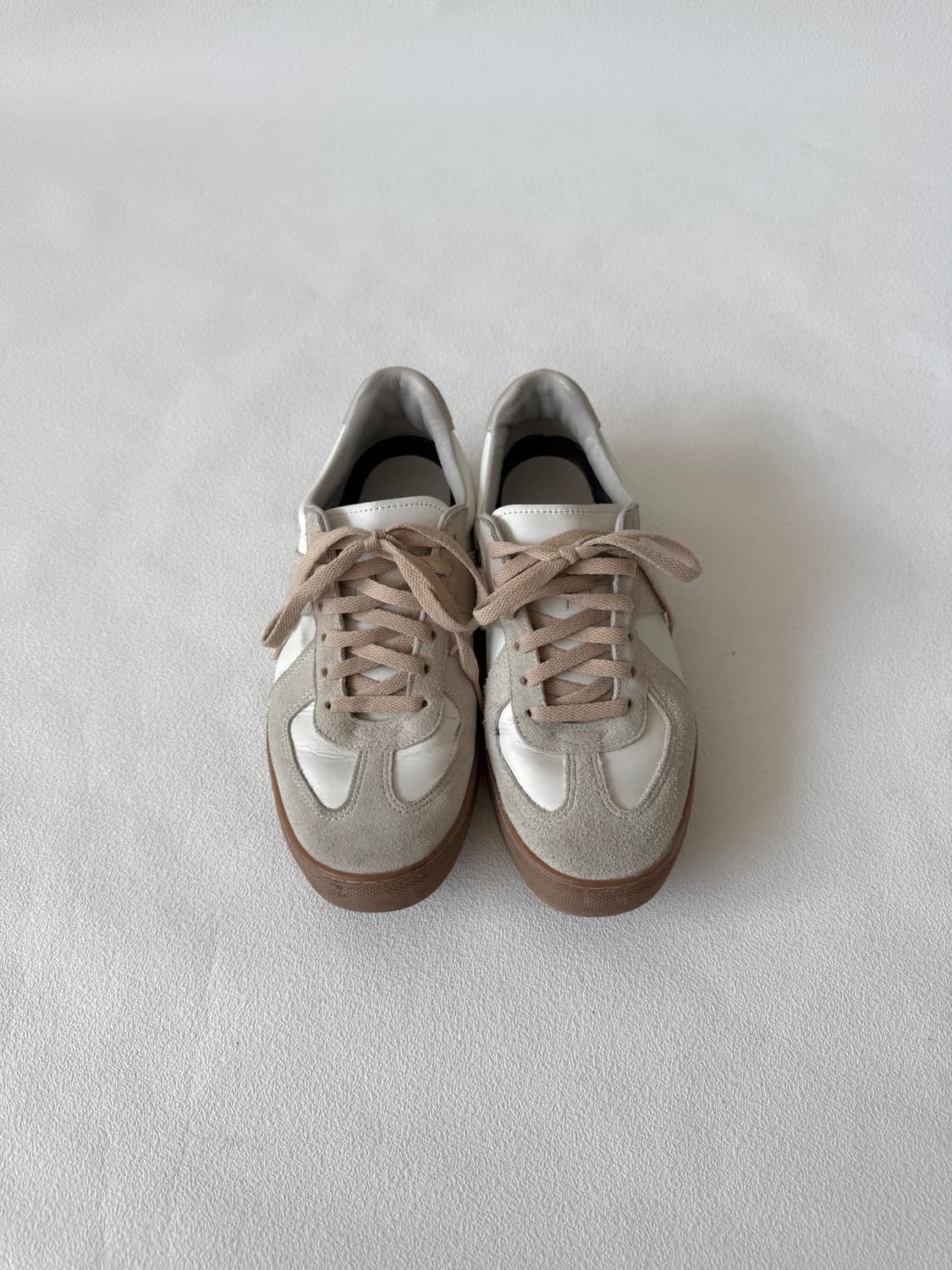 [255]Pre owned 레더&스웨이드 독일군 스니커즈 상품이미지3