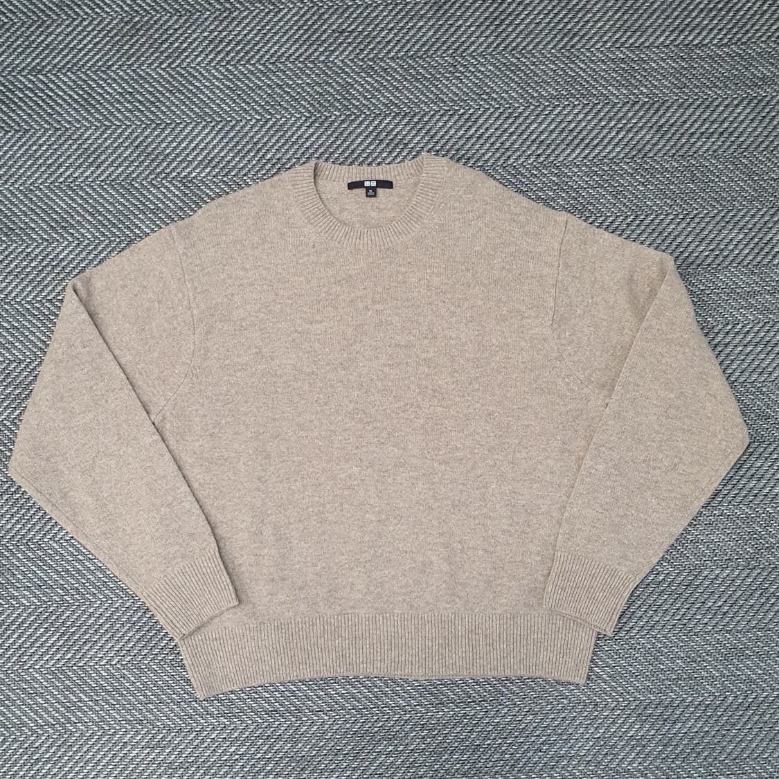 유니클로 울100 긴소매 니트 남자105 상품이미지1