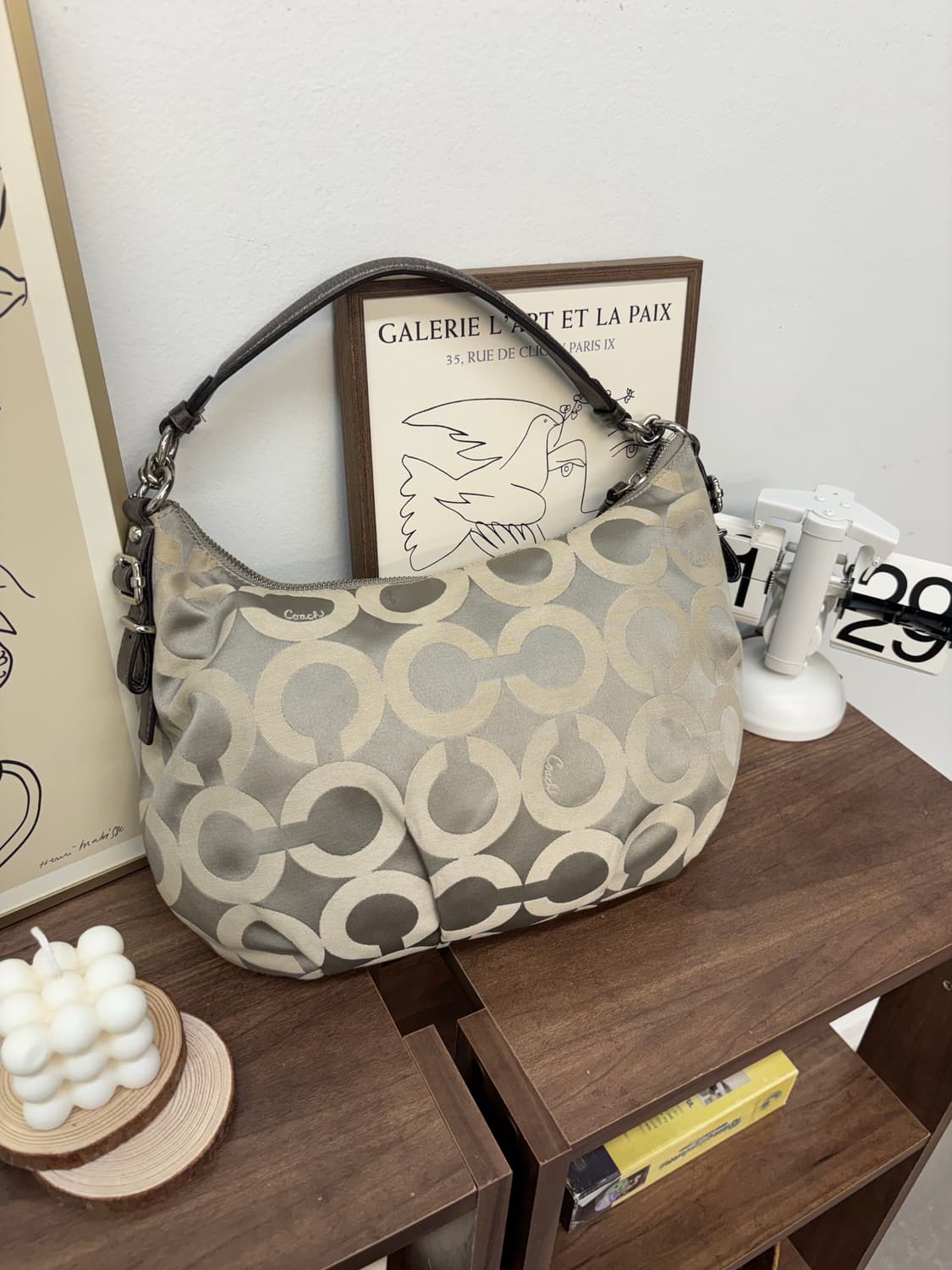 Coach vintage gray shoulder bag 상품이미지2