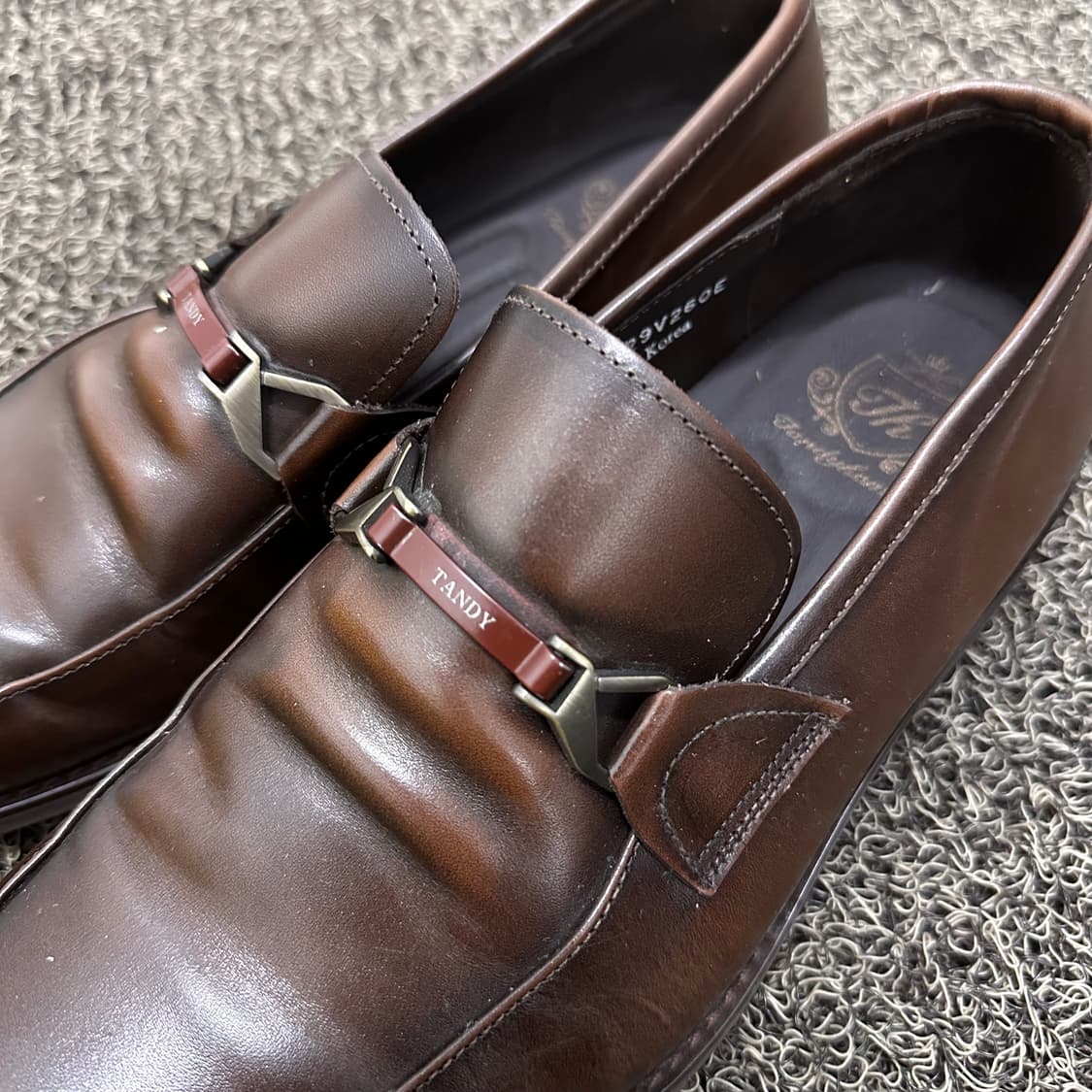 TANDY 텐디 남성 정장 구두 로퍼 브라운 260 상품이미지2