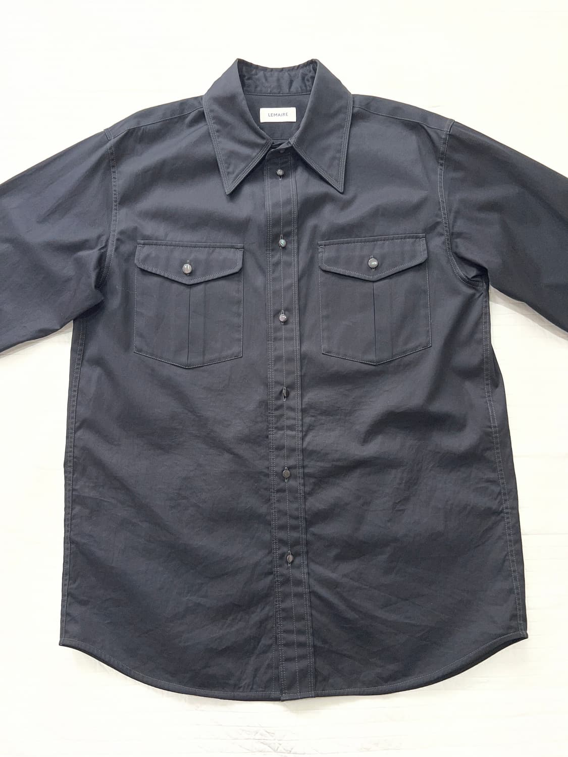 [르메르] 웨스턴셔츠/46사이즈/블랙 상품이미지2