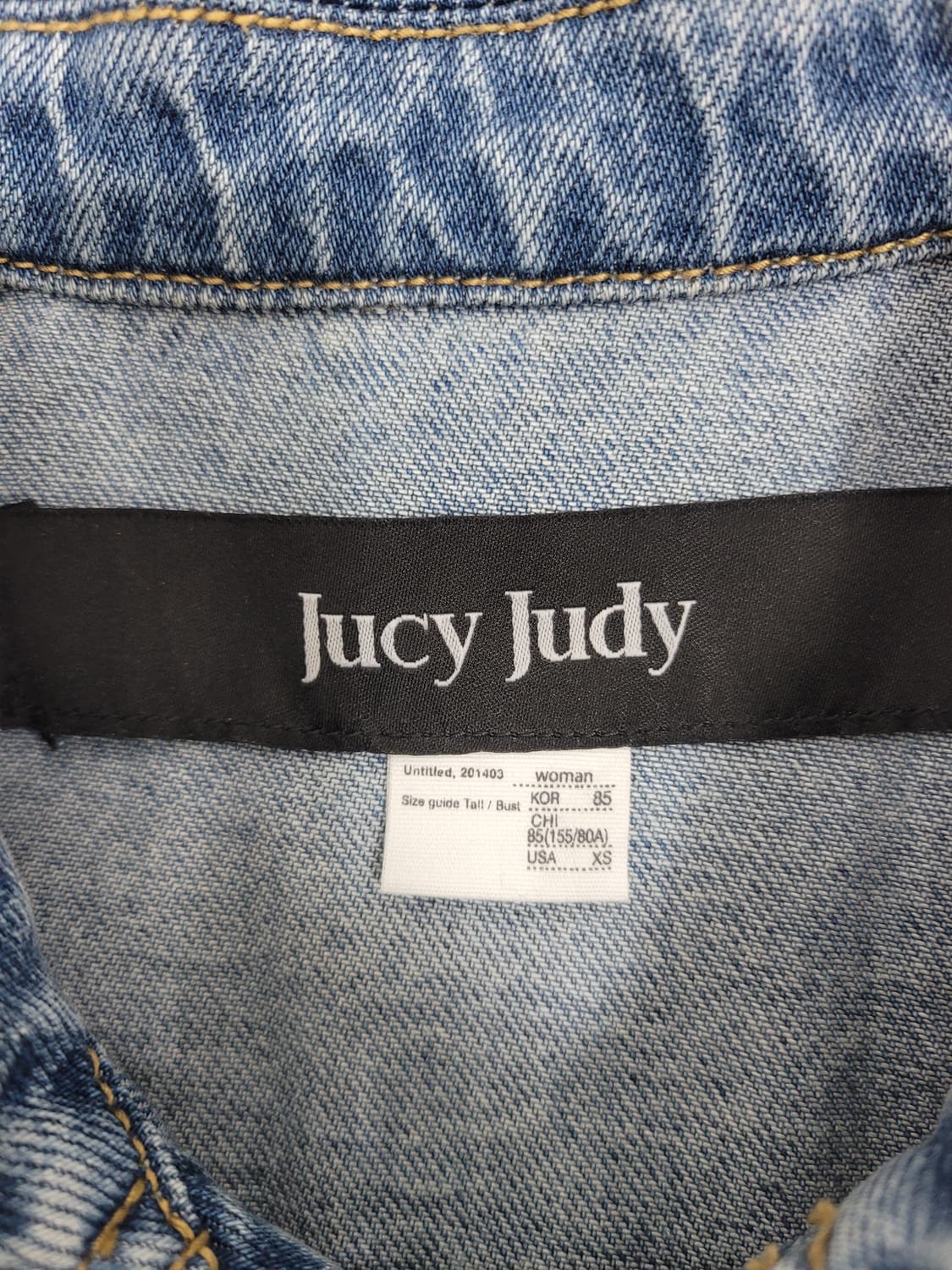 JUCY JUDY 23SS 쥬시쥬디 언발 데님 원피스 / 여 85
 상품이미지8