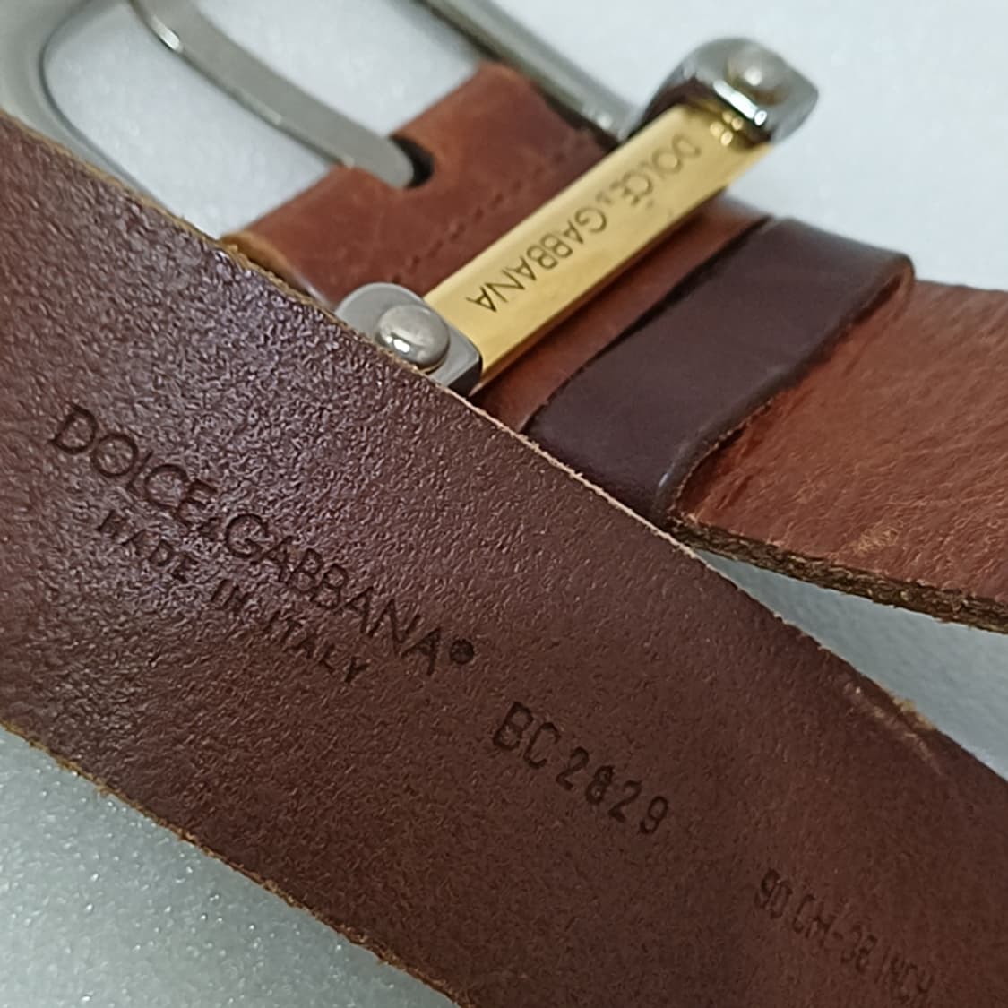 이태리정품 돌체앤가바나 레더 가죽 벨트 통가죽 빈티지 사랑봉봉 상품이미지6