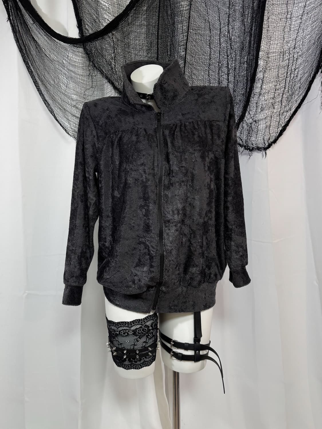 velvet zip up 상품이미지1