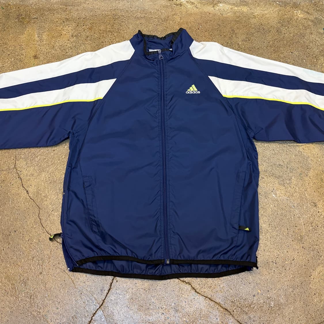 레어 90s USA 빈티지 아디다스 빅삼선 바람막이 상품이미지2