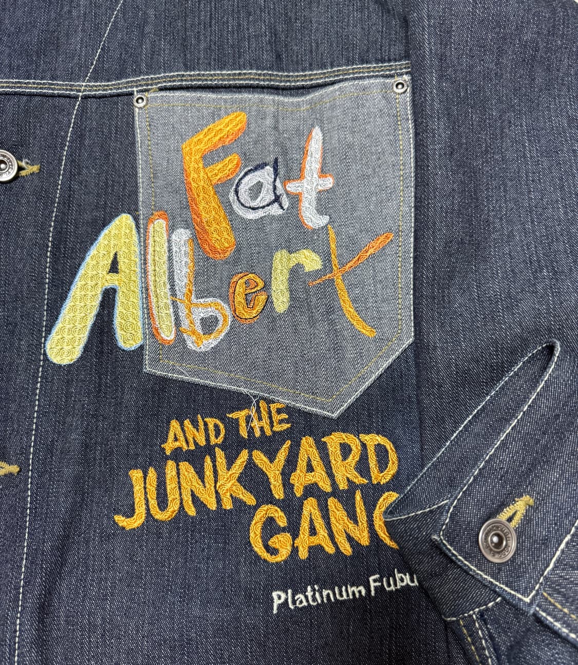00's 플래티넘 푸부 fat albert 데님 자켓 상품이미지3