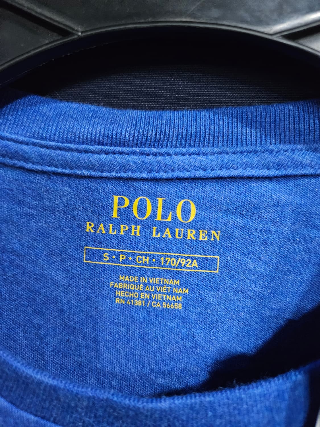 폴로 랄프로렌 멜란지 블루 남성 90~95 반팔티  상품이미지3