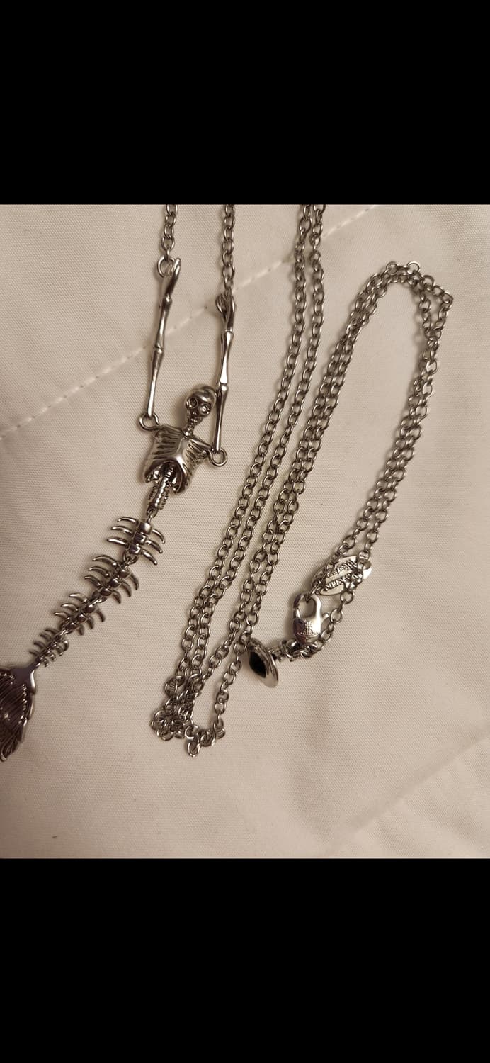 비비안웨스트우드 인어스컬  인어해골 목걸이 상품이미지1