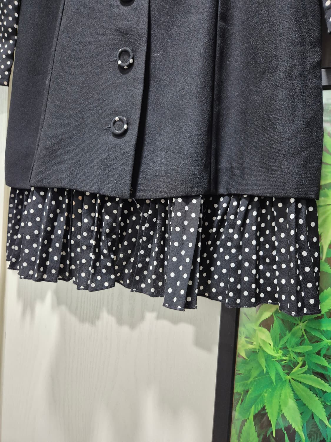 (타임세일)JPN 아나키걸 도트 블랙 원피스 상품이미지6