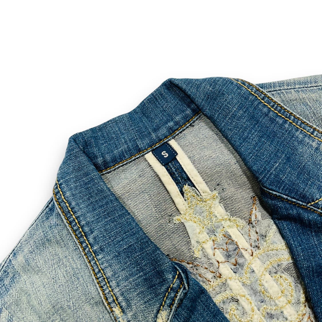 Ancient Stud Vintage Denim Blazer Jacket 상품이미지2