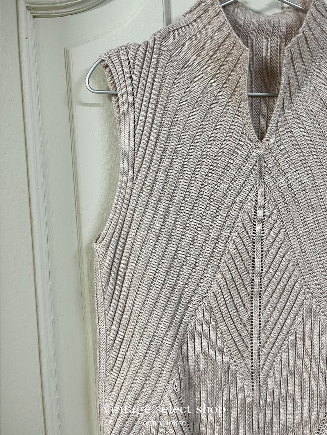 vintage pink angel knit vest top 상품이미지4