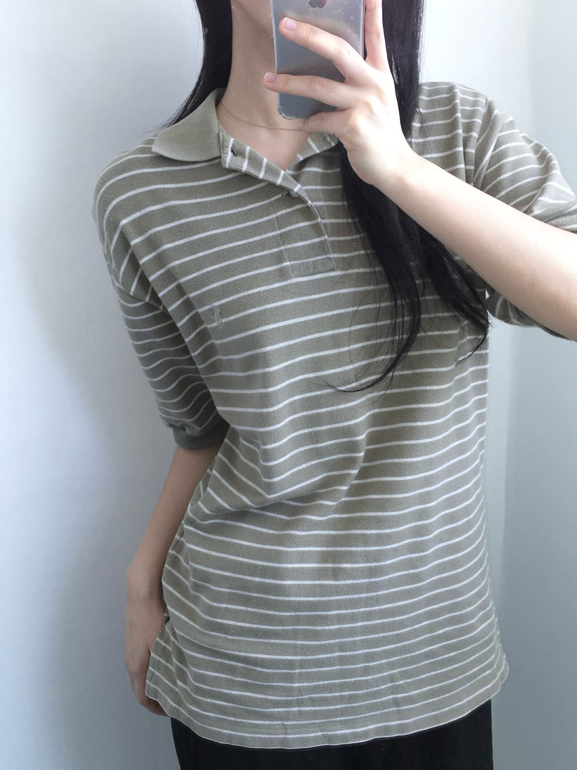 Polo 폴로 랄프로렌 베이지 단가라 카라티 상품이미지1