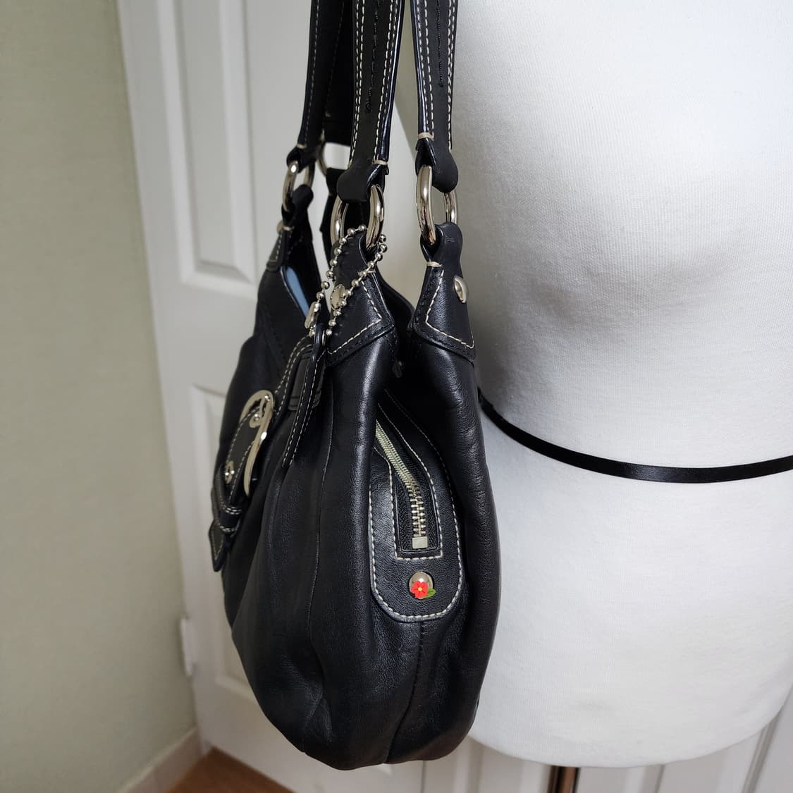 상태굿)코치 숄더백 블랙 상품이미지2