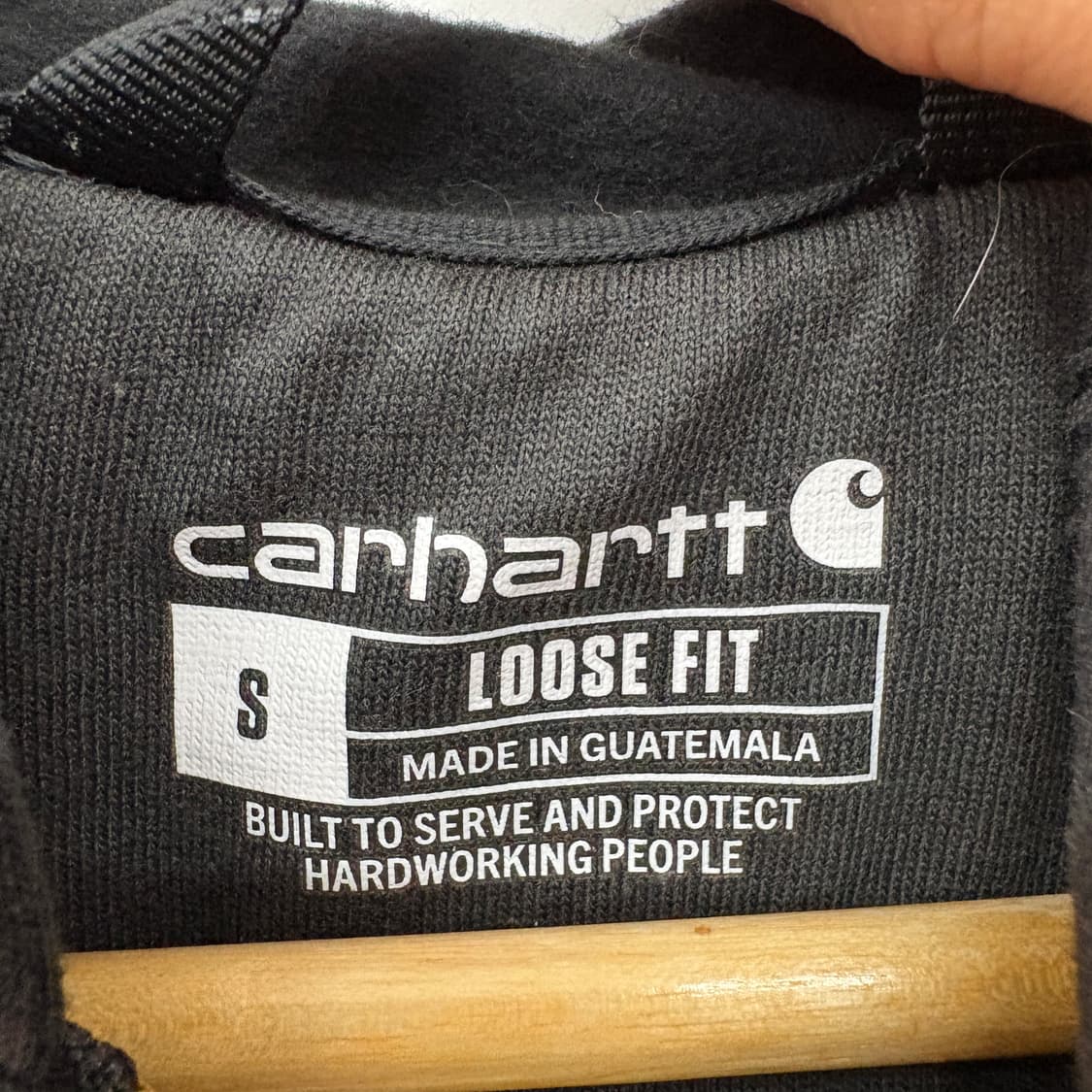 칼하트 블랙 후드집업 남/S 상품이미지4