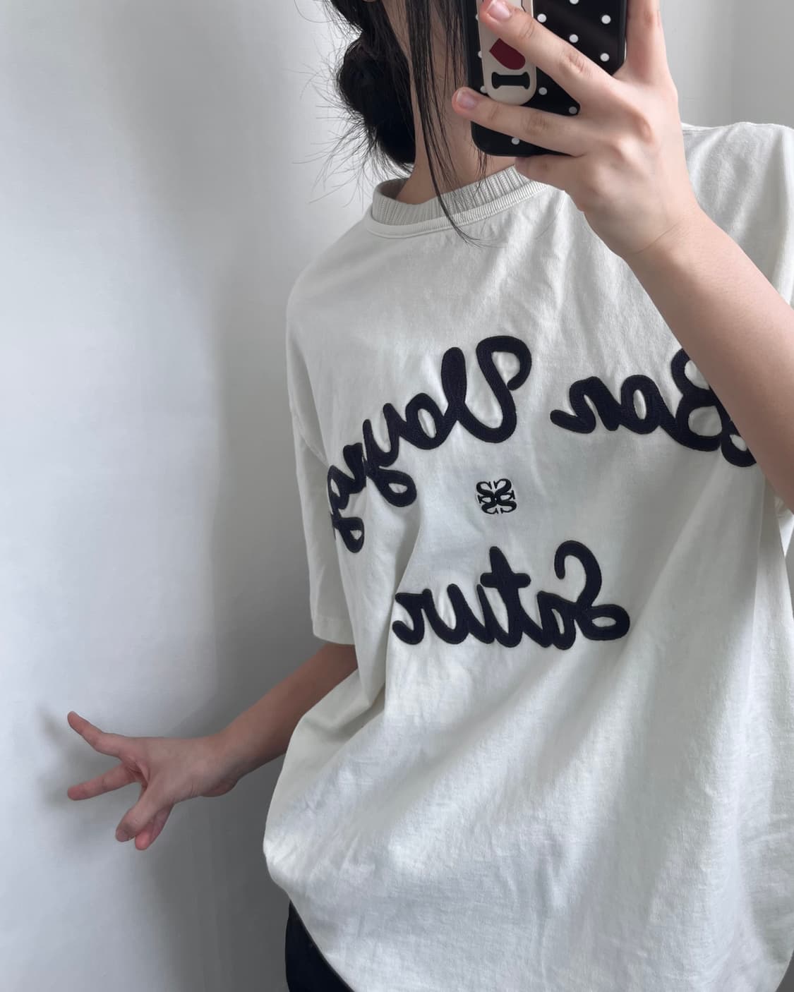 Satur 새터 아이보리 본보야지 티셔츠 상품이미지2