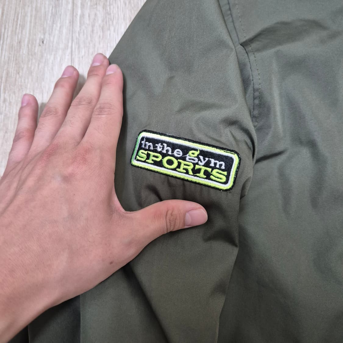 3 ALL STAFF 와펜 누빔 롱 야상 항공 점퍼 상품이미지4