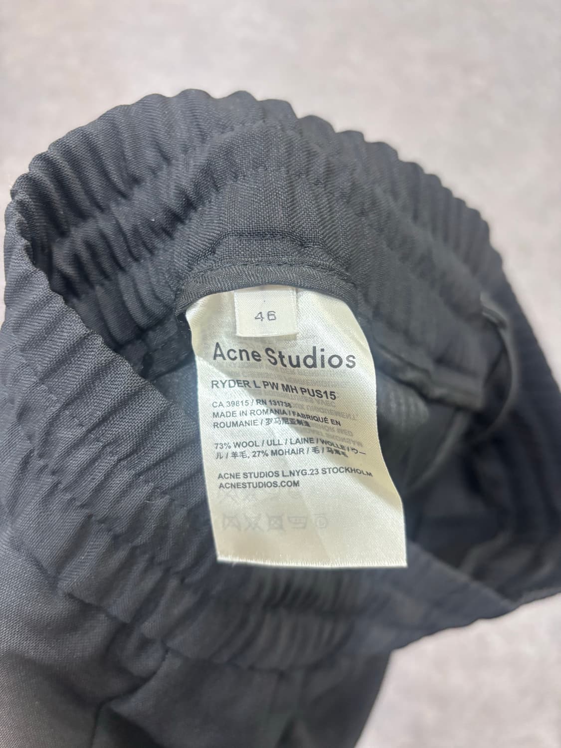 아크네 스튜디오/밴딩 슬랙스/ 46 상품이미지3