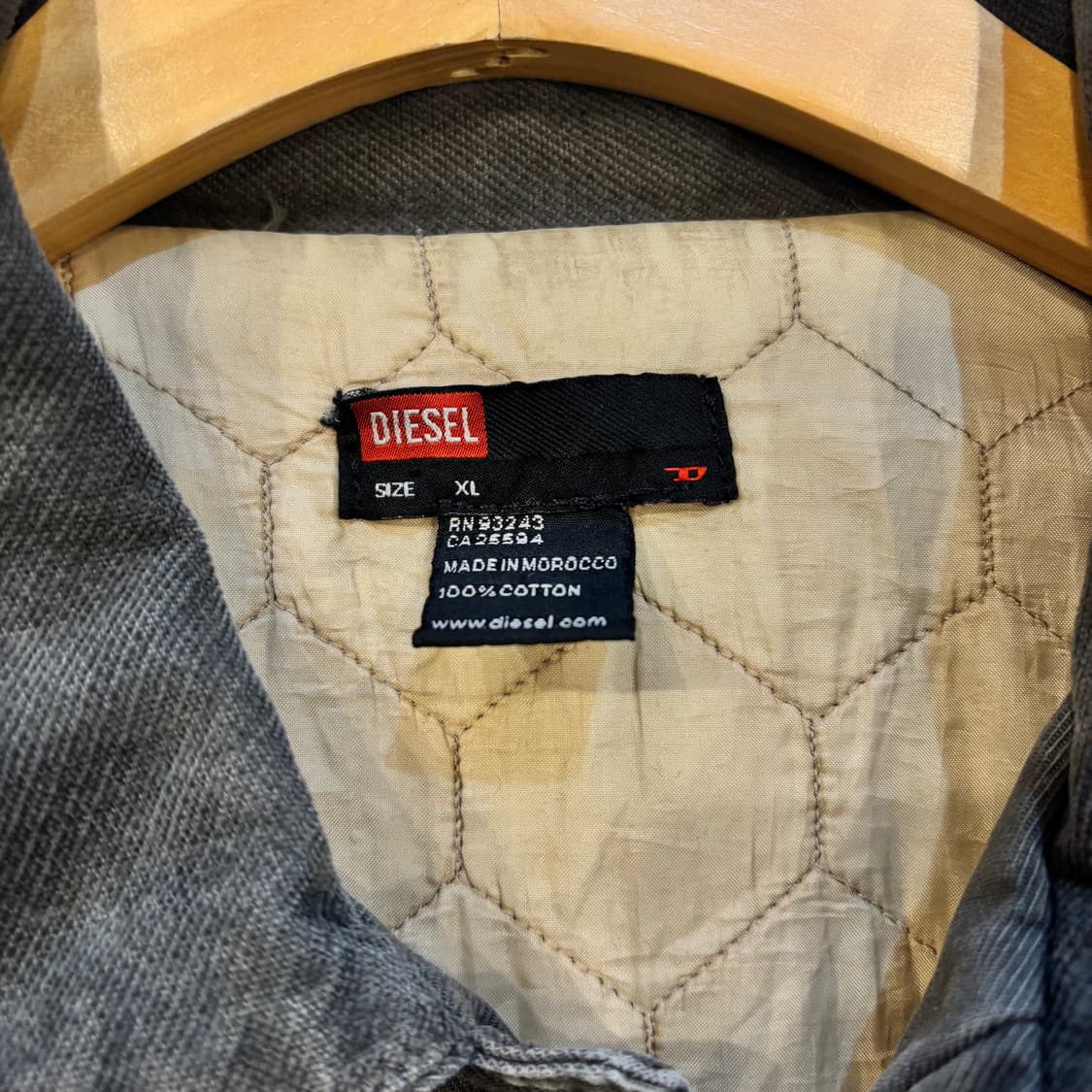 디젤 누빔 멀티포켓 자켓 라이트그레이 XL 상품이미지4