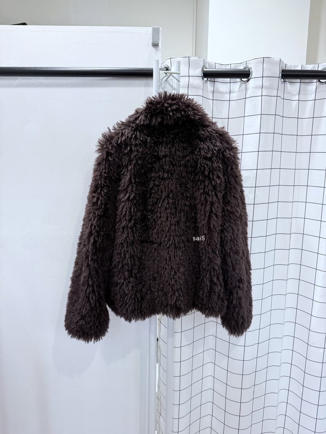 포니테일 초코 셰기 퍼자켓 상품이미지3