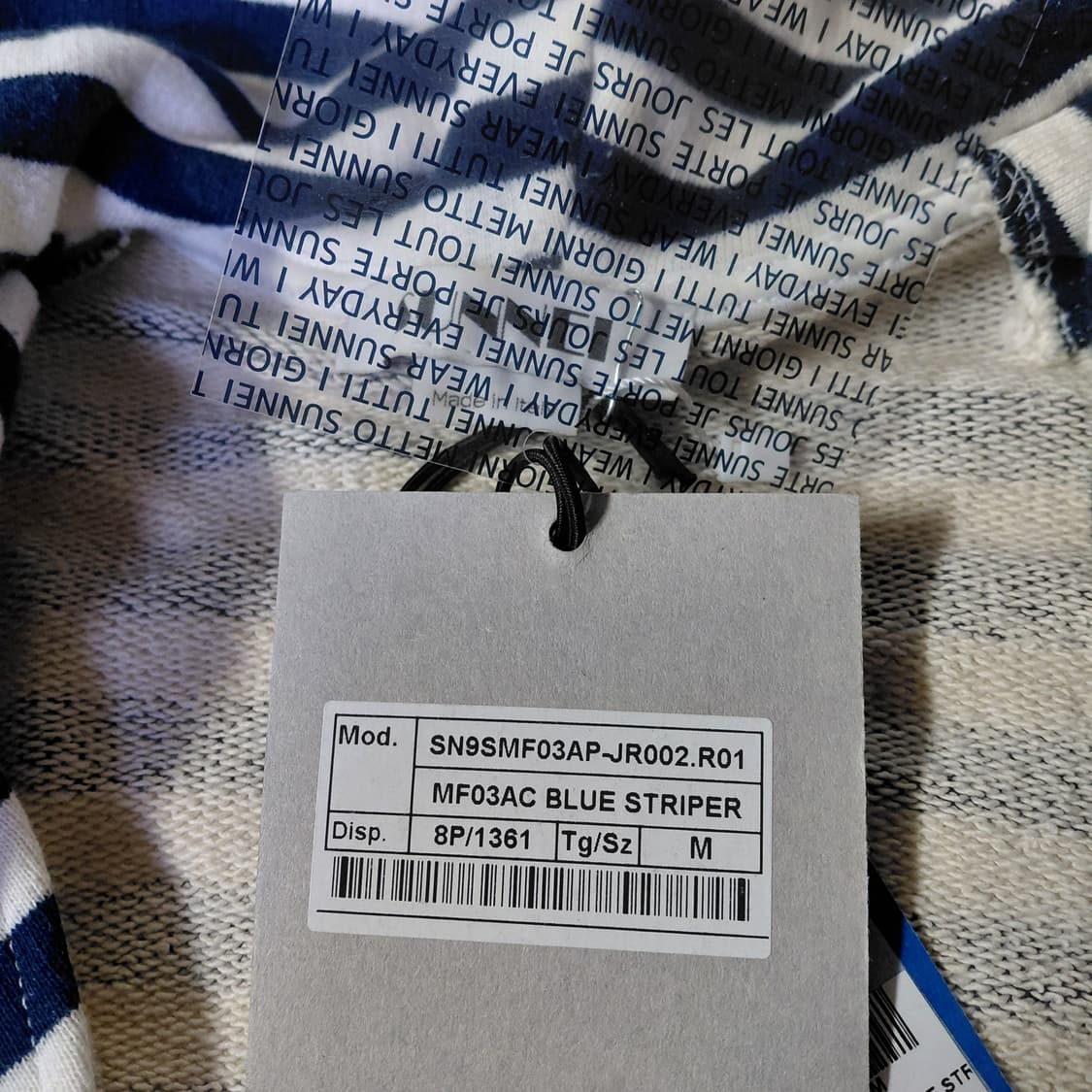 [M] Sunnei Blue stripe hoodie 상품이미지7
