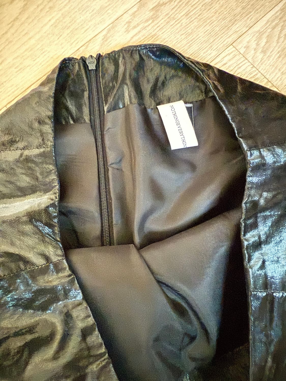 낫띵에브리띵 맥시 슬릿 스커트 블랙 상품이미지5