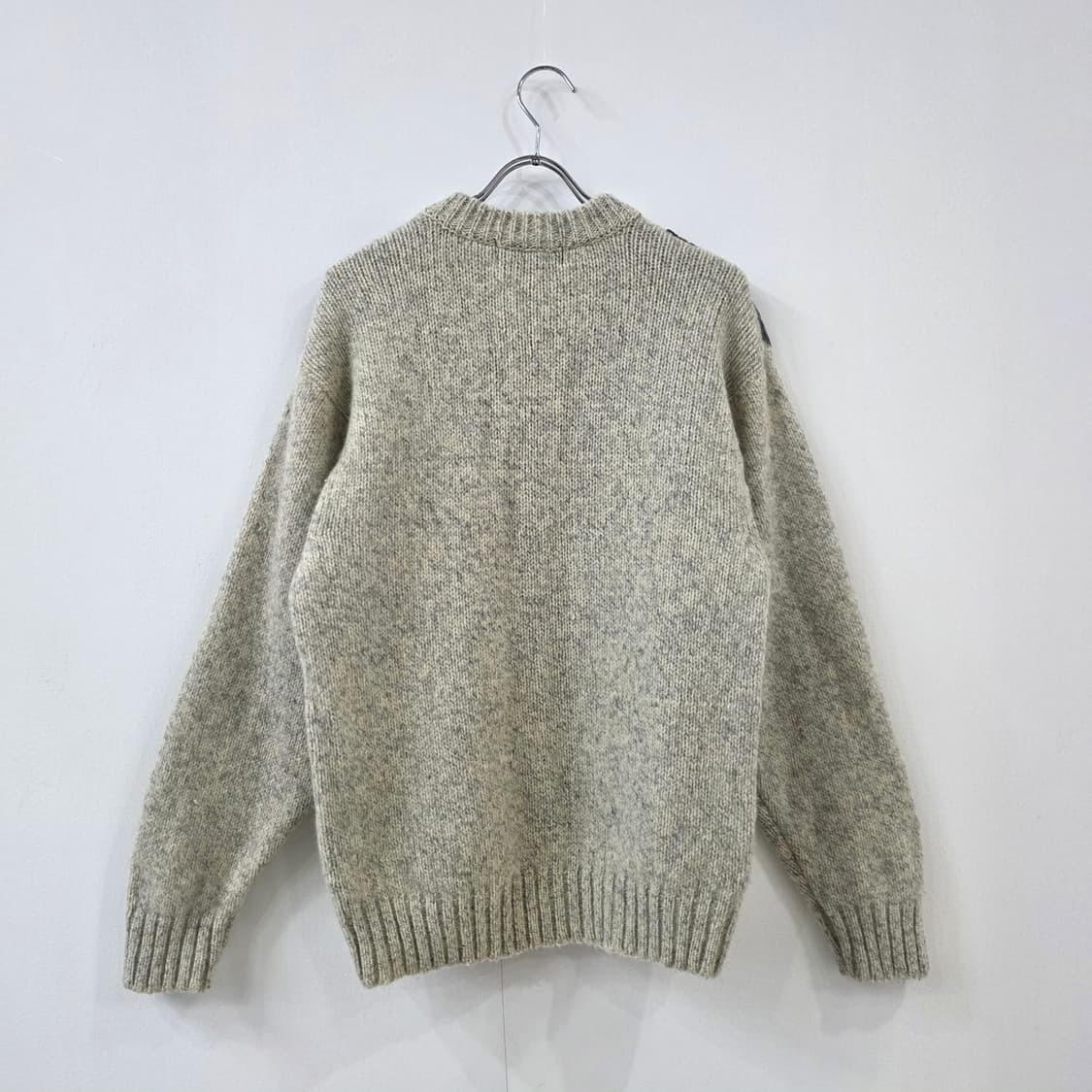 울 100% 일본빈티지 슈팅패치 니트 상품이미지8