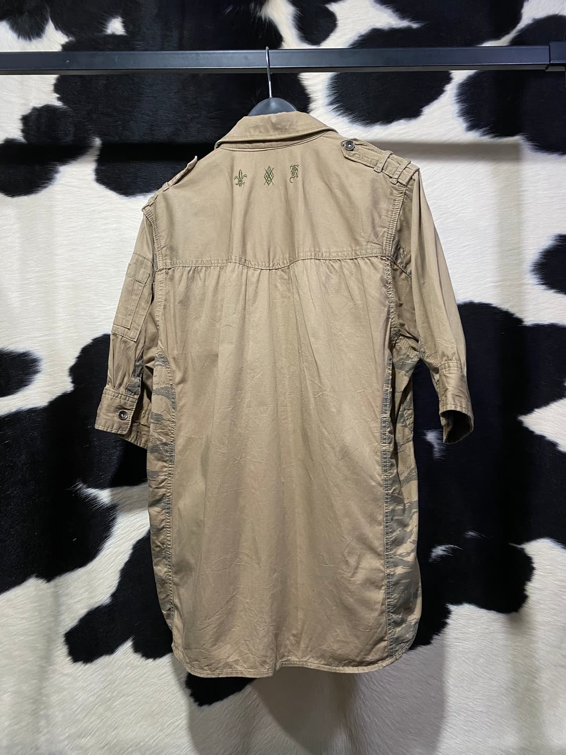 Kani 밀리터리 배색 반팔셔츠 상품이미지4