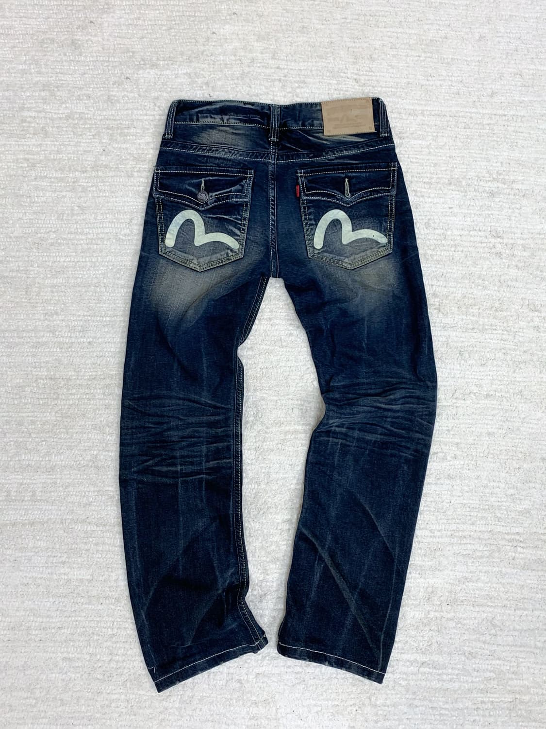 EVISU Yellow Washed Straight Jeans 상품이미지3