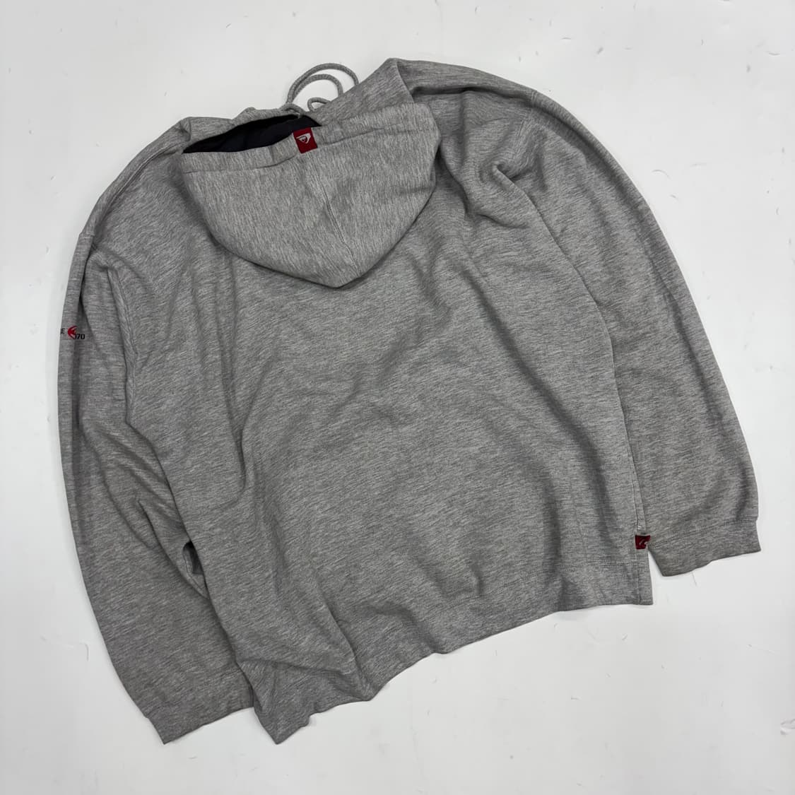 퀵실버(Quiksilver) 빅로고 아치형 자수 그레이 후드티 상품이미지7