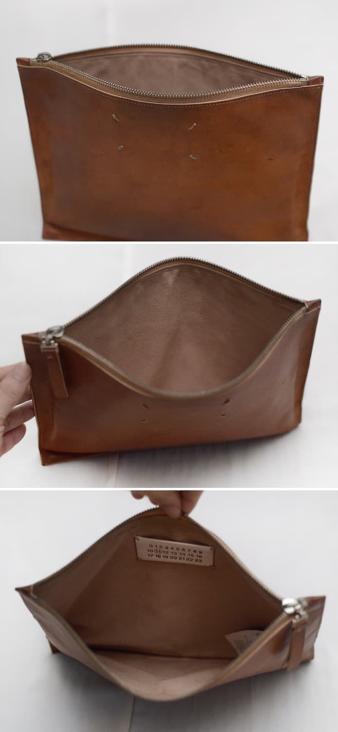 메종 마르지엘라 스티치로고 베지터블 레더 클러치백 상품이미지6