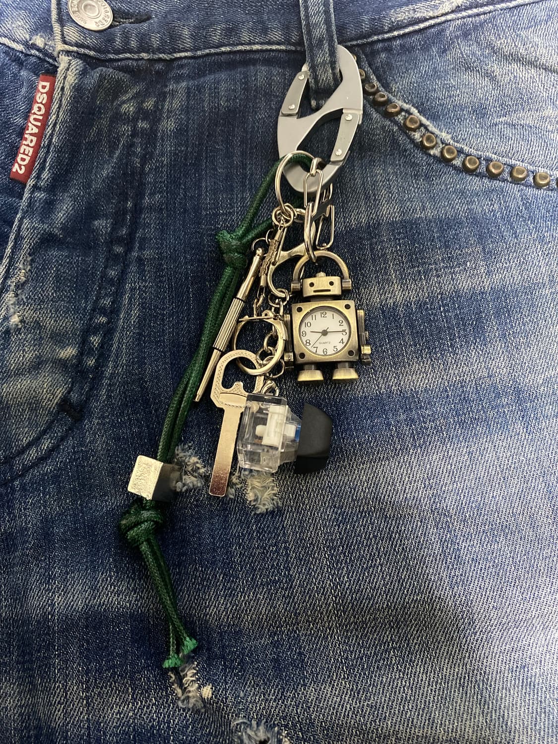 빈티지 로봇시계 키링 상품이미지2