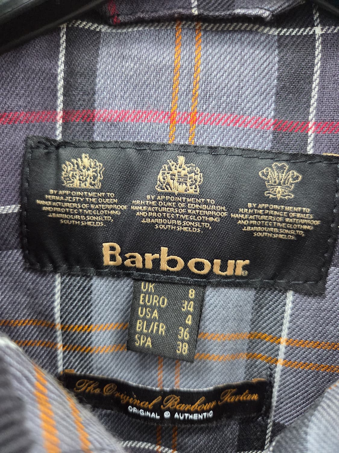 8 바버 인터내셔널 블랙 여성 왁스 자켓 상품이미지3