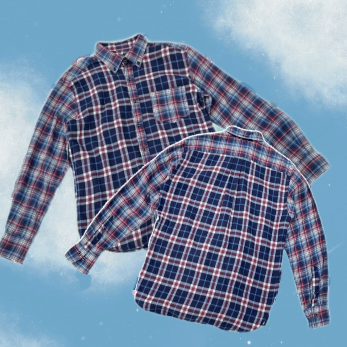 Eddie Bauer 빈티지 체크 셔츠 상품이미지1