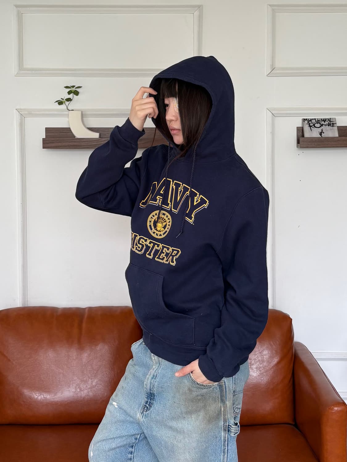 MADE IN USA 🇺🇸 NAVY 후드티 상품이미지2