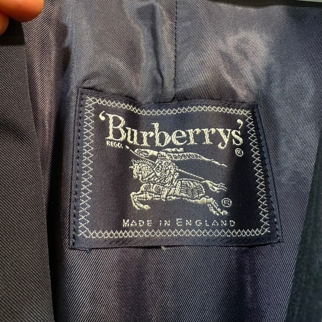 [6] BURBERRY 버버리 네이비 싱글 트렌치 코트 상품이미지5