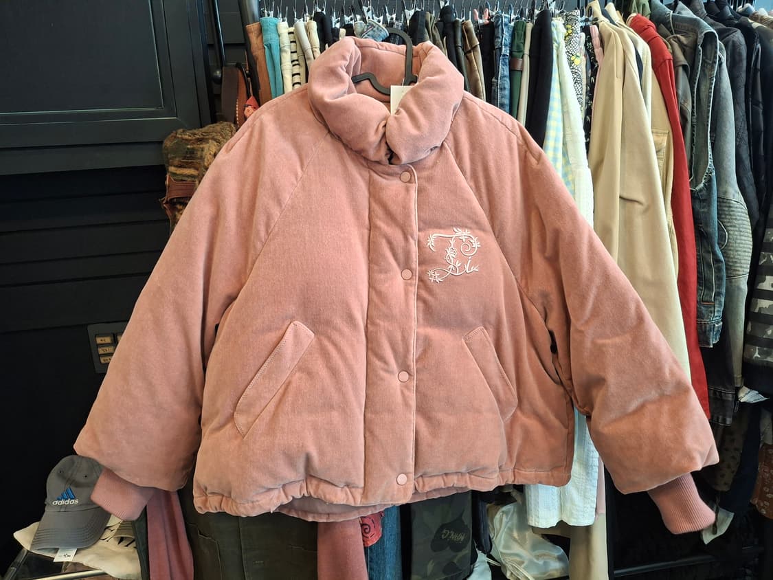 (마지막특가) 써스데이아일랜드 벨벳 점퍼 핑크s 상품이미지2