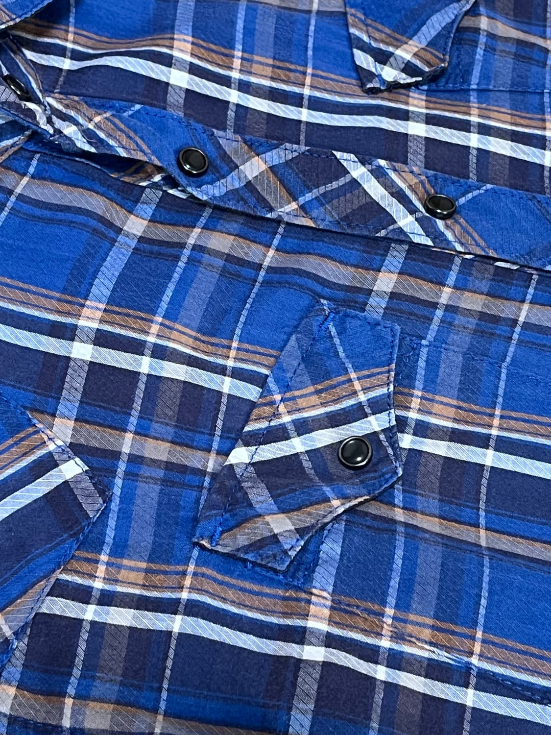 Light cotton check H/S western shirt 상품이미지4