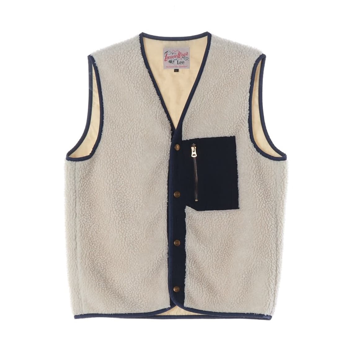 Lee 보아 플리스 포켓 베스트 XL 상품이미지1