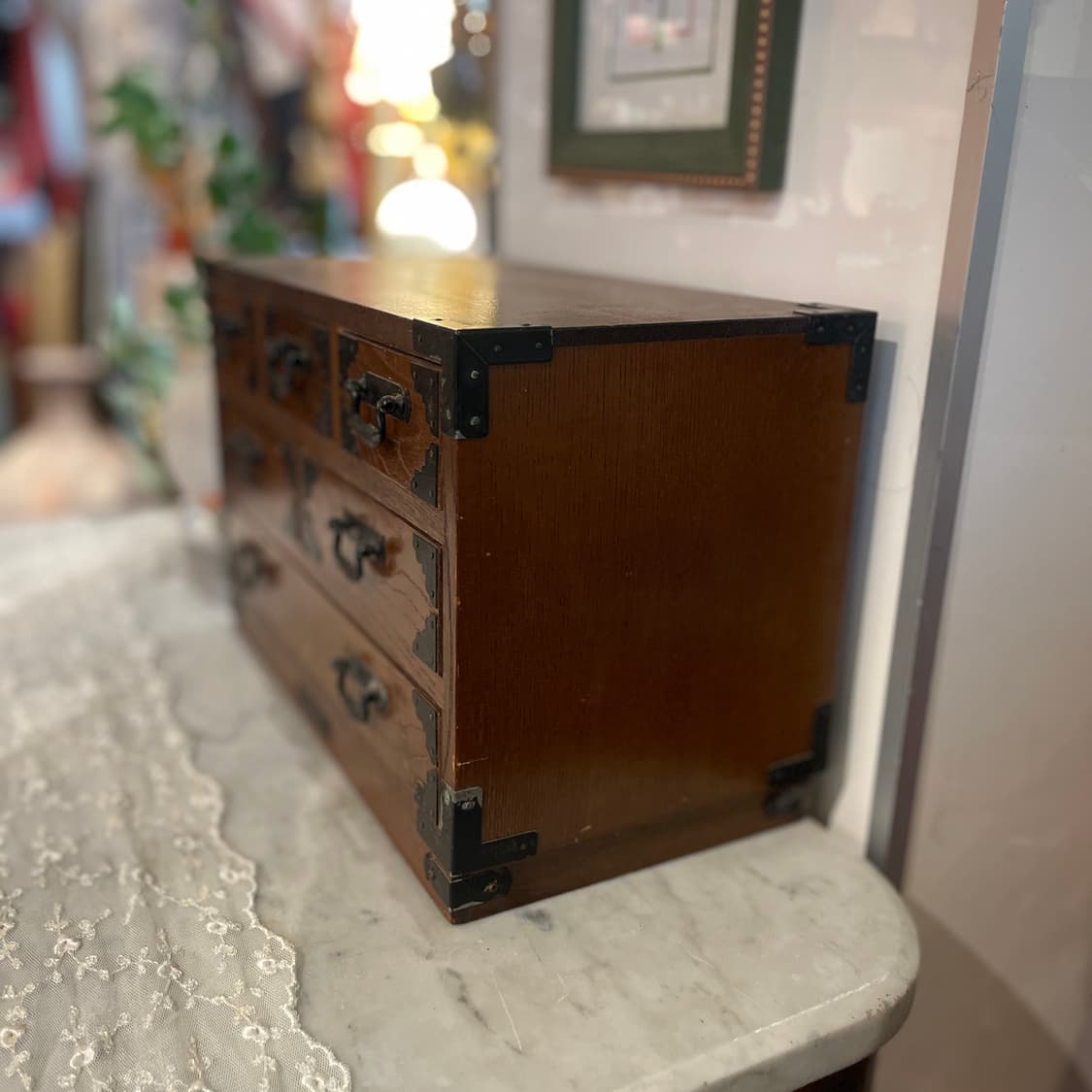 일본 빈티지 소형 수납장 상품이미지3