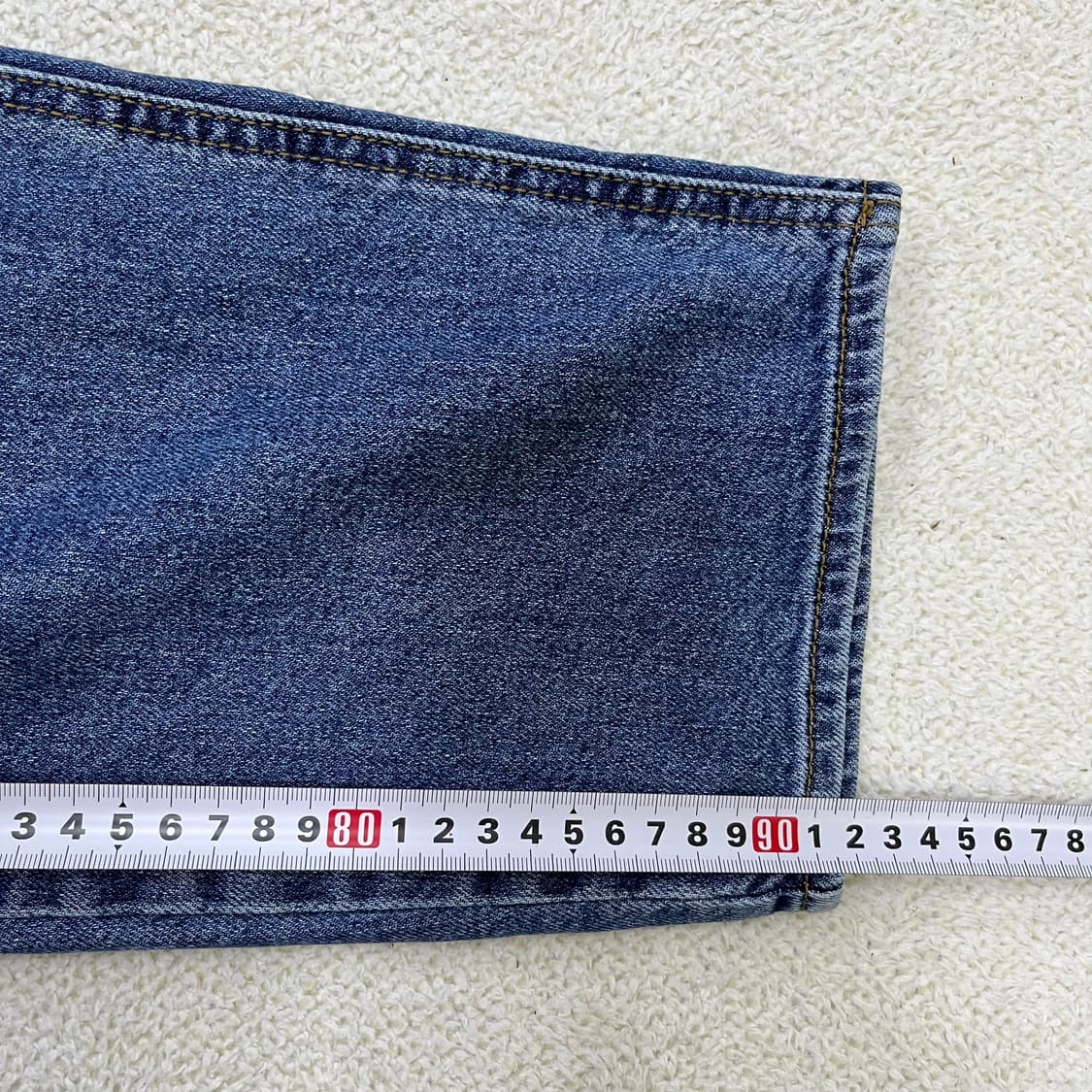 31 게스 여성 중청 와이드 데님 0406M 상품이미지8