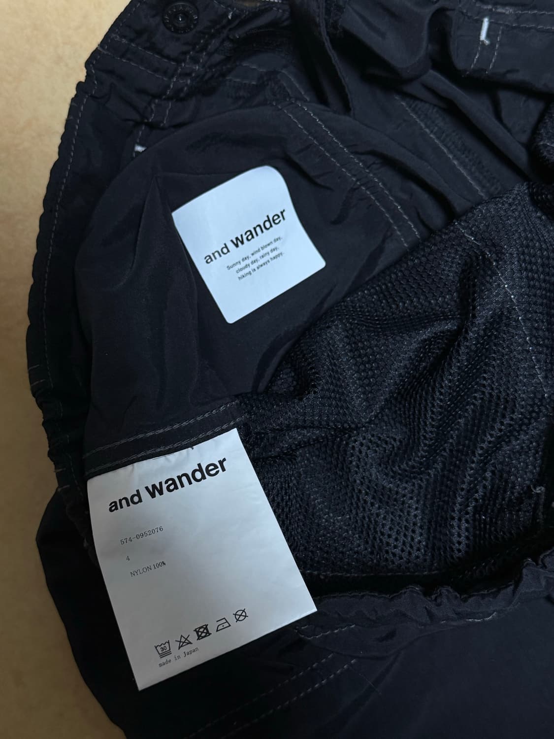 앤드원더 클라이밍 나일론팬츠 상품이미지3