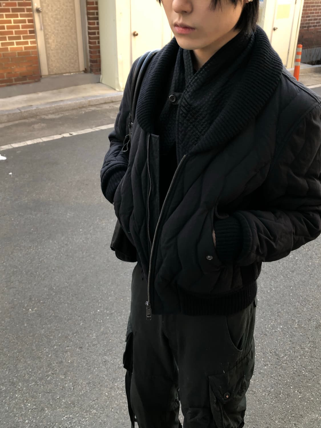 생로랑 10fw 런웨이 피스 밀리터리 봄버 자켓 상품이미지2