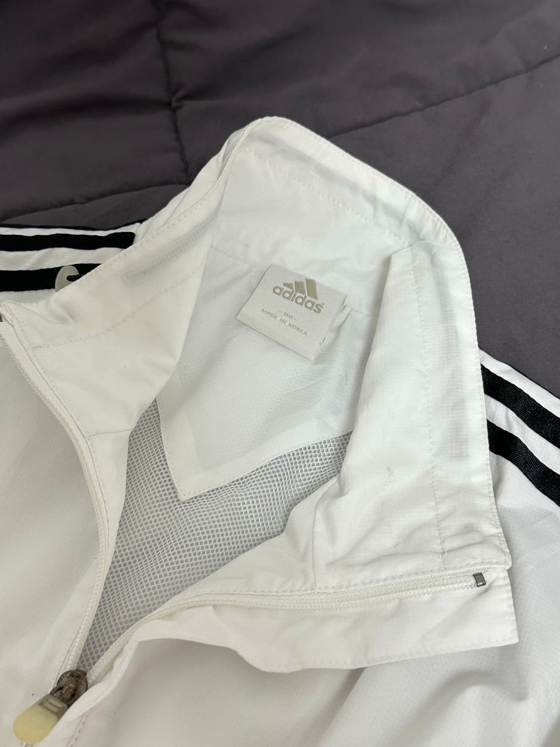 아디다스 화이트 바람막이 미디움 상품이미지7