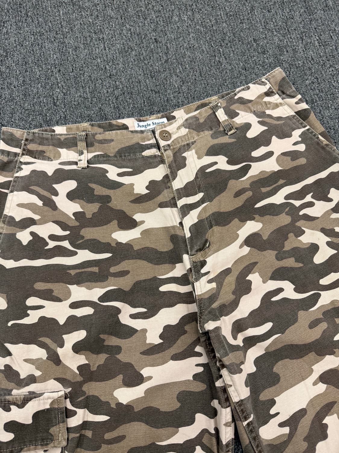 M)Jungle Storm 빈티지 카모 패턴 카고팬츠 상품이미지4