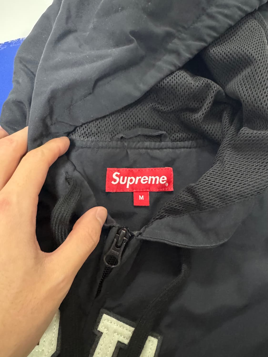 슈프림 아플리케 후드 트랙 자켓 M 상품이미지4
